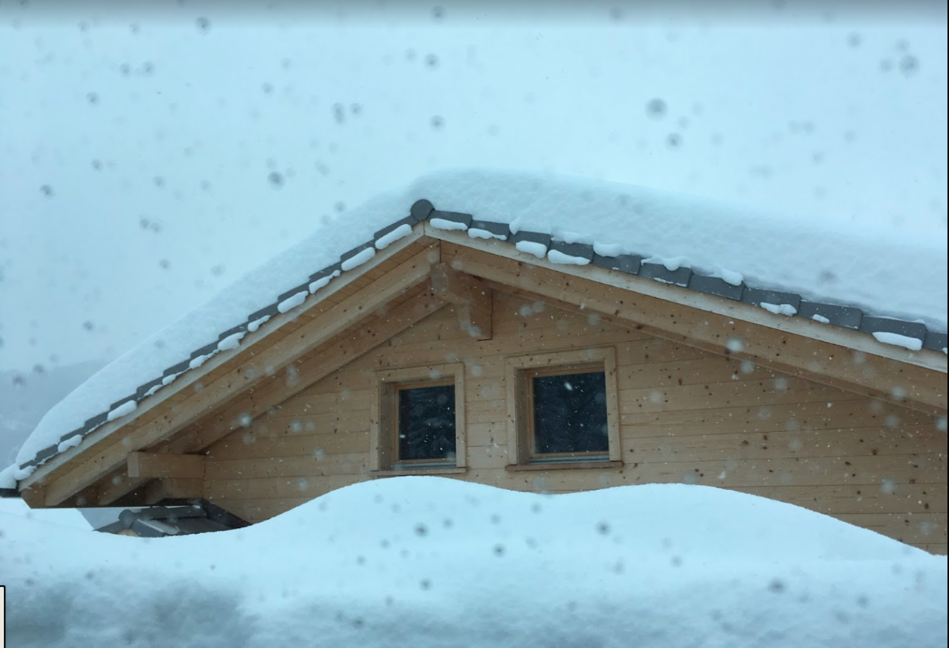 Chalet im Winter